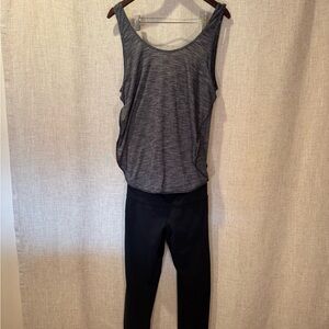 Women's lululemon Gray and Black Jumpsuit